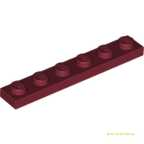 LEGO® Alkatrészek (Pick a Brick) 4539062 - Sötét piros 1X6 Lapos Elem