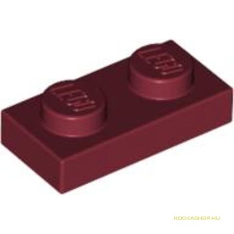 LEGO® Alkatrészek (Pick a Brick) 4539097 - Sötét piros 1X2 Bordó Lapos Elem