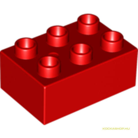 LEGO® Alkatrészek (Pick a Brick) 4558881 - Piros 2x3 DUPLO Kocka