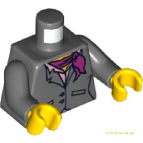 LEGO® Alkatrészek (Pick a Brick) 4570666 - Sötét kékes-szürke Minifigura Felsőrész Női