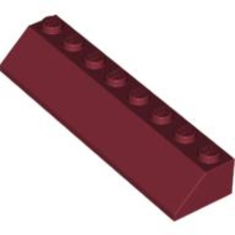 LEGO® Alkatrészek (Pick a Brick) 4585518 - Sötétpiros 2x8 Trapéz Elem