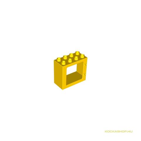 LEGO® Alkatrészek (Pick a Brick) 4595171 - Sárga DUPLO ablak keret, sárga színben 2x4x3