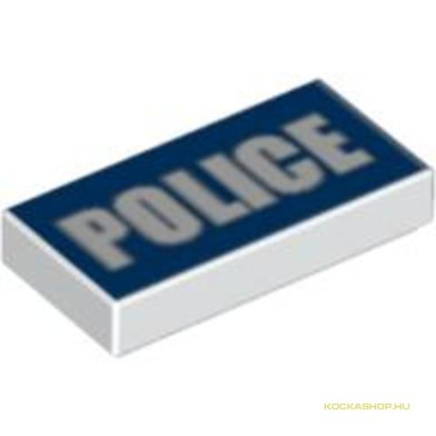LEGO® Alkatrészek (Pick a Brick) 4598827 - Fehér Police Tábla