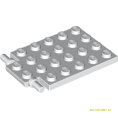 LEGO® Alkatrészek (Pick a Brick) 4599044 - Fehér 4x6 Elem Végén két csatlakozóval