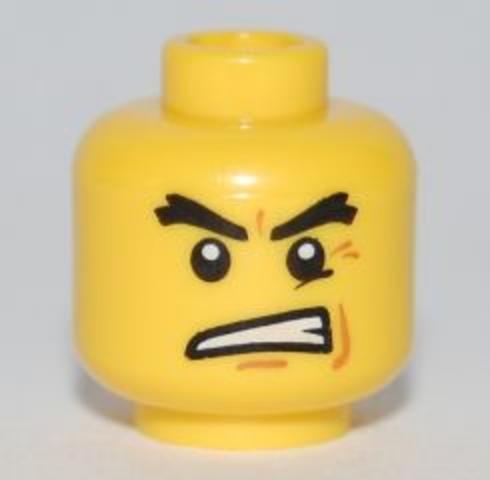 LEGO® Alkatrészek (Pick a Brick) 4615765 - Sárga mérges fej