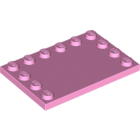 LEGO® Alkatrészek (Pick a Brick) 4625545 - Halvány rózsaszín 4X6 Lapos Elem 12 Bütyökkel