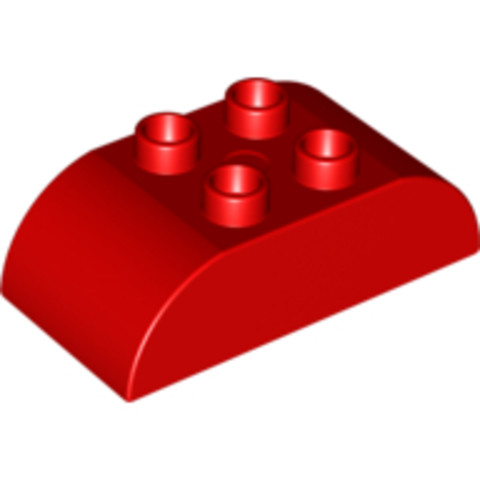 LEGO® Alkatrészek (Pick a Brick) 4648243 - Piros Duplo 2x4 Módosított Elem