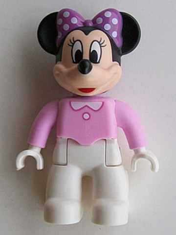 LEGO® DUPLO® 47394pb195 - Duplo Figure Lego Ville, Minnie Mouse, Bright Pink