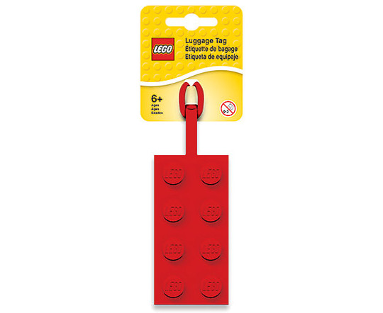 LEGO® Seasonal 5005542 - Piros Szilikon poggyászcímke
