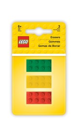 LEGO Radírok piros zöld sárga