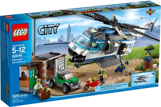 LEGO® Sérült doboz 60046s - Helikopteres megfigyelés - Sérült dobozos