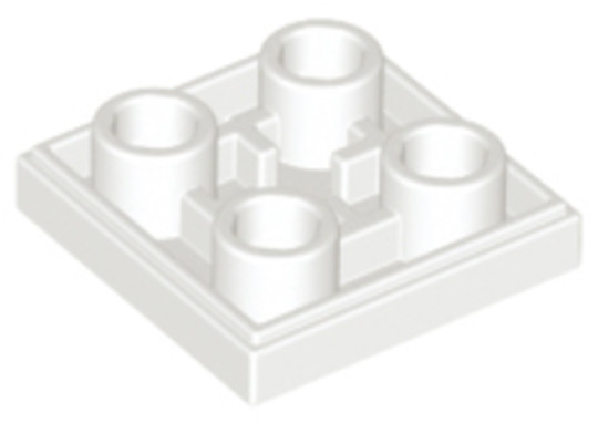 LEGO® Alkatrészek (Pick a Brick) 6013866 - Fehér 2x2 Fordított Csempe