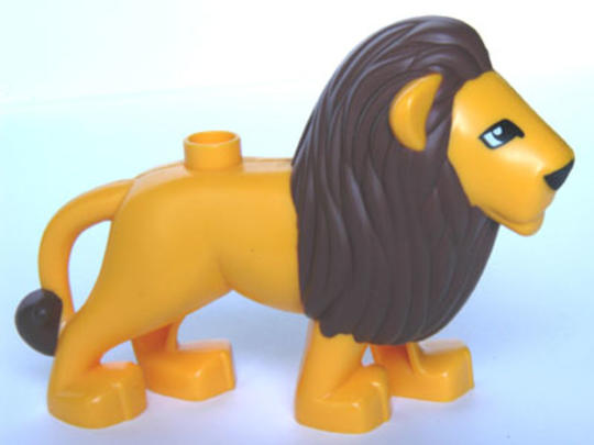 LEGO® Alkatrészek (Pick a Brick) 6019774 - Világos halvány narancs DUPLO hím oroszlán