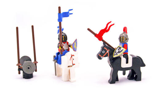 LEGO® Kastély, LEGO Vár (Kingdoms) 6021 - Jousting Knights  használt, hiánytalan, útmutató és doboz nélkül