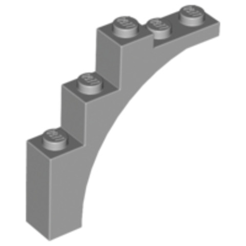 LEGO® Alkatrészek (Pick a Brick) 6021490 - Világos kékes szürke Lapos Végű Boltív Elem