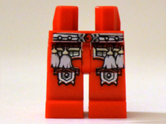 LEGO® Alkatrészek (Pick a Brick) 6021768 - Piros Minifigura alsó (njo074)