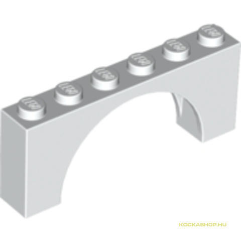 LEGO® Alkatrészek (Pick a Brick) 6023878 - Fehér 1X6X2 Híd Elem