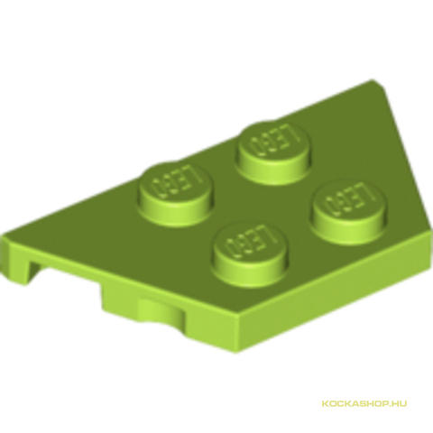 LEGO® Alkatrészek (Pick a Brick) 6025027 - Lime színű 2X4X18° Lapos Sarokelem