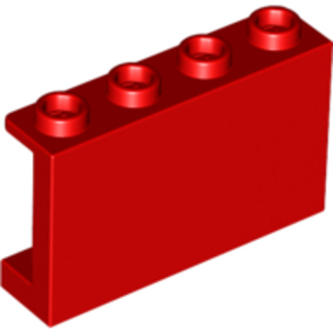 LEGO® Alkatrészek (Pick a Brick) 6049737 - Piros 1x4x2 Fal Elem
