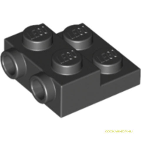 LEGO® Alkatrészek (Pick a Brick) 6052126 - Fekete 2x2x2 Módosított Laposelem
