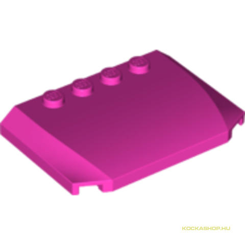 LEGO® Alkatrészek (Pick a Brick) 6056389 - Rózsaszín 4x6x2 Tető Elem
