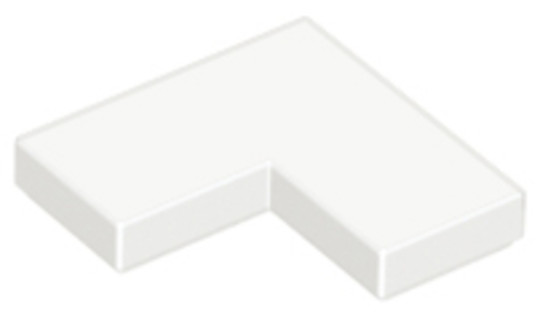 LEGO® Alkatrészek (Pick a Brick) 6058329 - Fehér 1 x 2 x 2 Sarok csempe