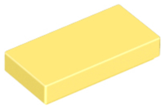 LEGO® Alkatrészek (Pick a Brick) 6061201 - Halvány sárga 1X2 Csempe