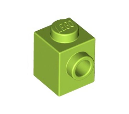 LEGO® Alkatrészek (Pick a Brick) 6073026 - Lime Színű 1X1 Kocka +1 Gombbal