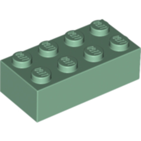 LEGO® Alkatrészek (Pick a Brick) 6075626 - Homokzöld 2x4 Kocka
