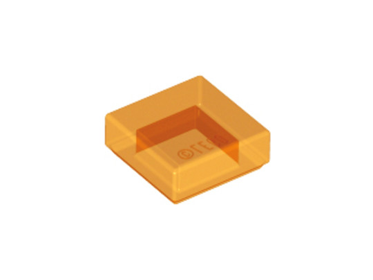 LEGO® Alkatrészek (Pick a Brick) 6109457 - Átlátszó Narancssárga 1x1 Csempe