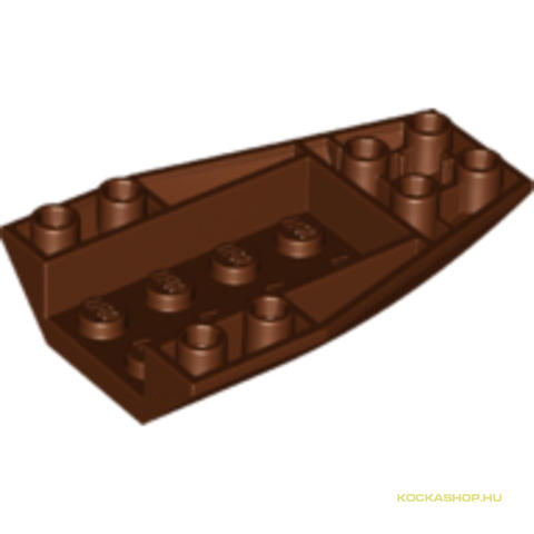 LEGO® Alkatrészek (Pick a Brick) 6109924 - Vörösesbarna 4x6 Inverz Íves Elem