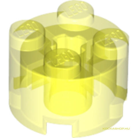 LEGO® Alkatrészek (Pick a Brick) 611649 - Átlátszó Neonzöld 2X2 Kerek Elem