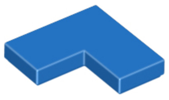 LEGO® Alkatrészek (Pick a Brick) 6129747 - Kék 1 x 2 x 2 Sarok csempe