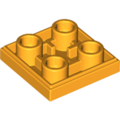 LEGO® Alkatrészek (Pick a Brick) 6132853 - Halvány Narancs 2x2 Inverz Csempe