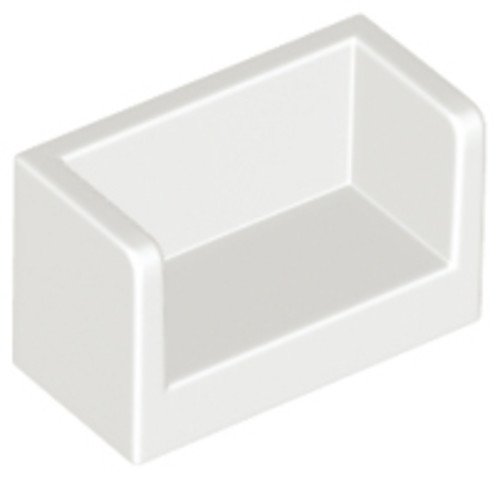 LEGO® Alkatrészek (Pick a Brick) 6135529 - Fehér 1x2 Fal Elem