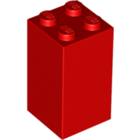 LEGO® Alkatrészek (Pick a Brick) 6138839 - Piros 2x2x3 Elem