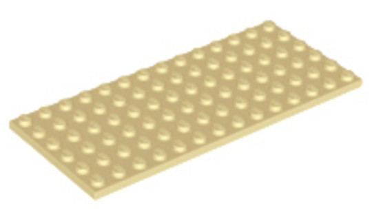LEGO® Alkatrészek (Pick a Brick) 6172372 - Bézs 6x14 Lap elem