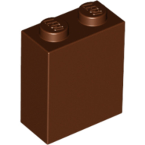 LEGO® Alkatrészek (Pick a Brick) 6172808 - Vörösesbarna 1x2x2 elem