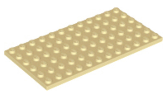 LEGO® Alkatrészek (Pick a Brick) 6185313 - Bézs 6x12 Lapos Elem