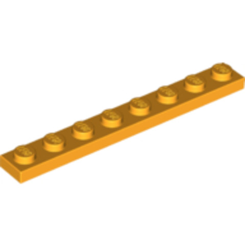 LEGO® Alkatrészek (Pick a Brick) 6192205 - Világos narancssárga 1X8 Lapos Elem