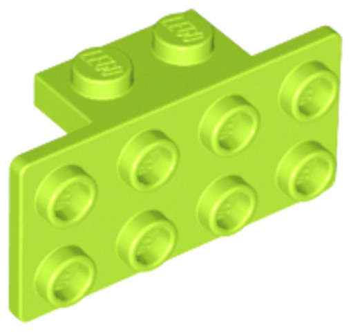 LEGO® Alkatrészek (Pick a Brick) 6195539 - Lime 1x2/ 2x4 Sarok elem