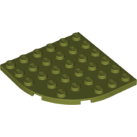 LEGO® Alkatrészek (Pick a Brick) 6218088 - Olívazöld 6x6 sarok panel