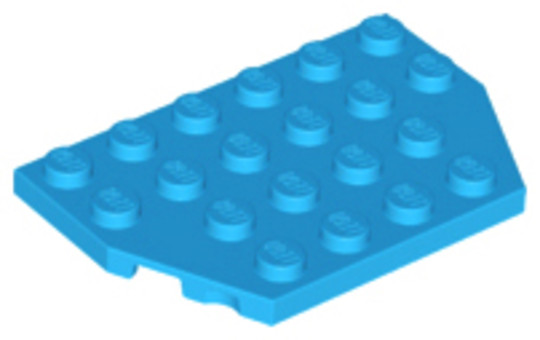 LEGO® Alkatrészek (Pick a Brick) 6220712 - Sötétazúr módosított 4x6 lap