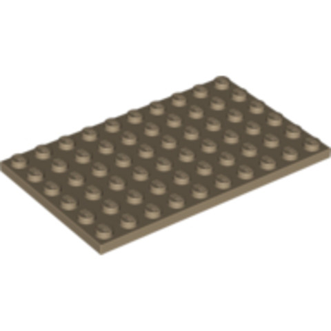 LEGO® Alkatrészek (Pick a Brick) 6253735 -  Sötét cserszínű6X10 Lapos Elem