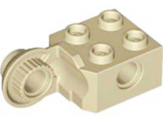 LEGO® Alkatrészek (Pick a Brick) 6375375 - Bézs 2X2 Elem, Forgócsatlakozó, Vertikális