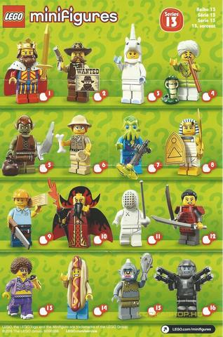 LEGO® Alkatrészek (Pick a Brick) 71008inst - Minifigura 13. széria papír