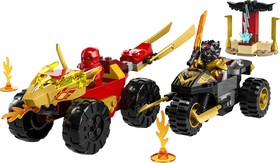 LEGO® NINJAGO® 71789 - Kai és Ras autós és motoros csatája