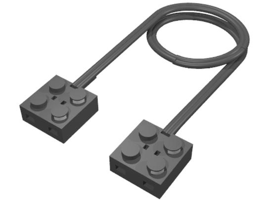 LEGO® Alkatrészek (Pick a Brick) 75565 - Fekete 2 x 2 x 2/3 hosszabító kábel