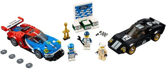 LEGO® Speed Champions 75881 - 2016-os Ford GT és 1966-os Ford GT40