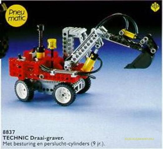 LEGO® Használt LEGO 8837 - Pneumatikus Kotró